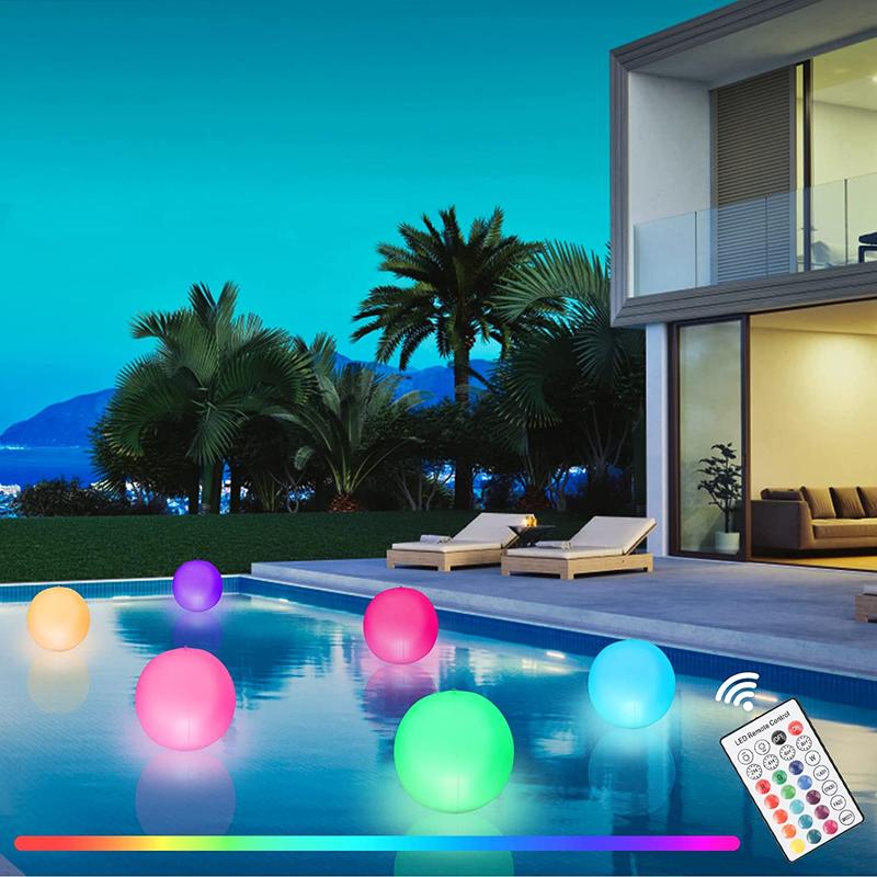 ballons de plage lumineux à LED 16 couleurs 