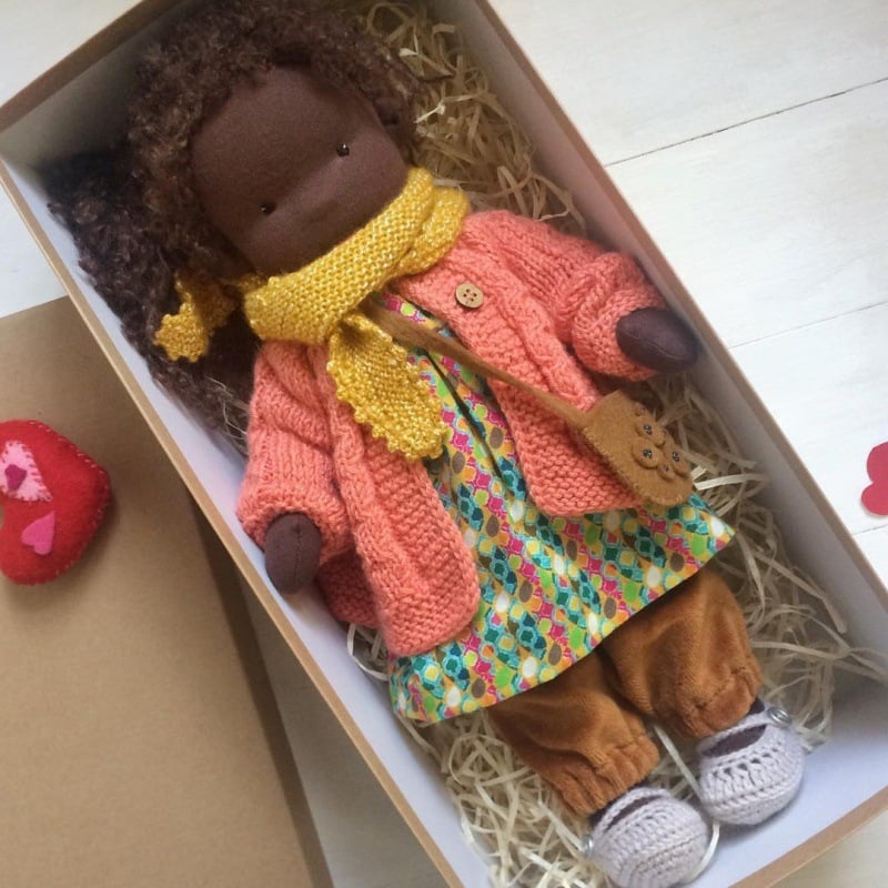 🎁🎁Le meilleur cadeau pour les enfants - Poupée Waldorf faite main👧 (Achetez-en 2, livraison gratuite) 
