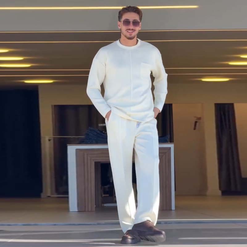 Men's Casual Autumn Stretch 2-Piece Set