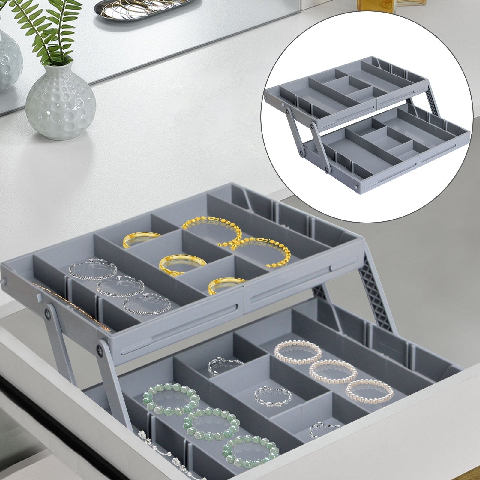 organiseur de tiroir intelligent à plusieurs niveaux 