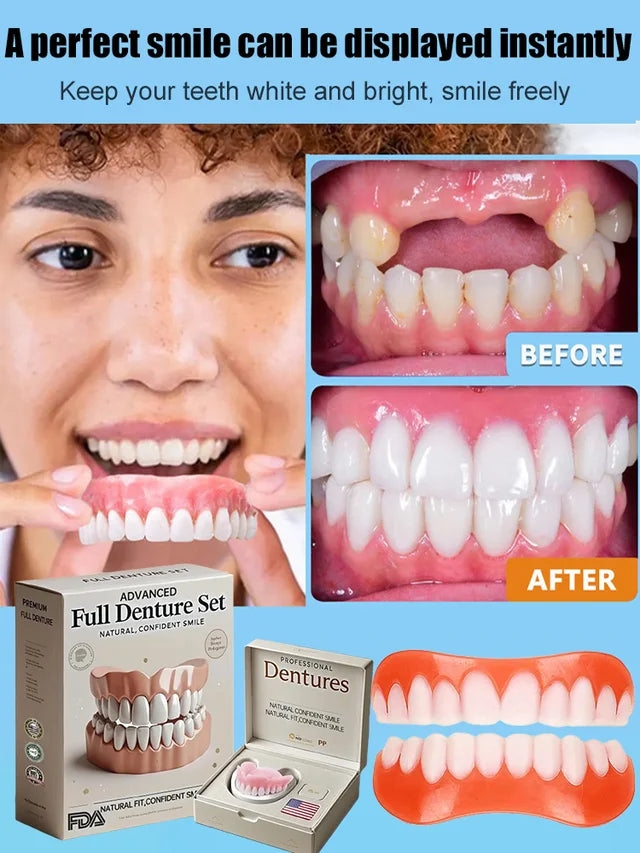 🦷Ensemble de prothèses dentaires complètes 