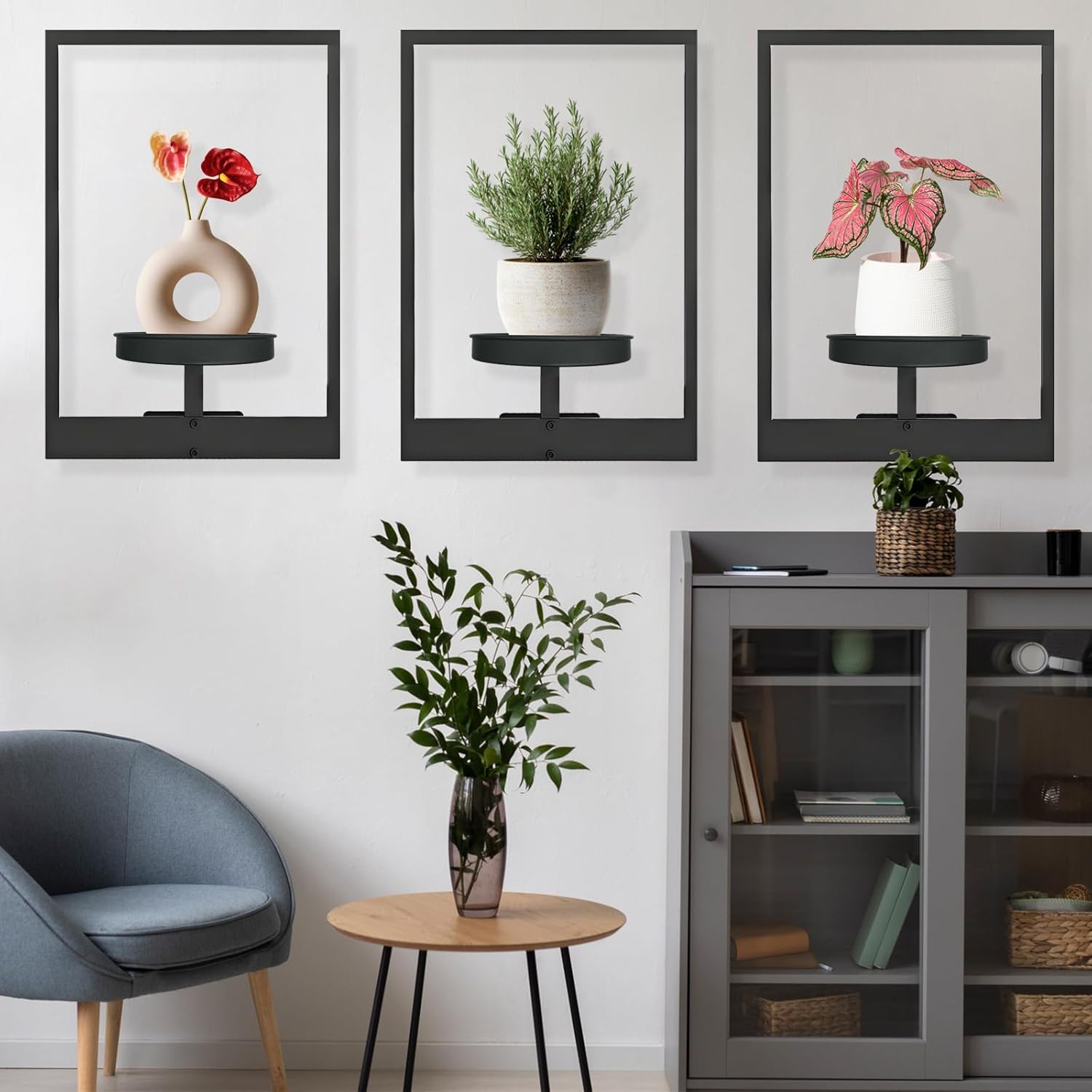 Maximisez l'espace et le style avec notre support mural multifonctionnel pour plantes 
