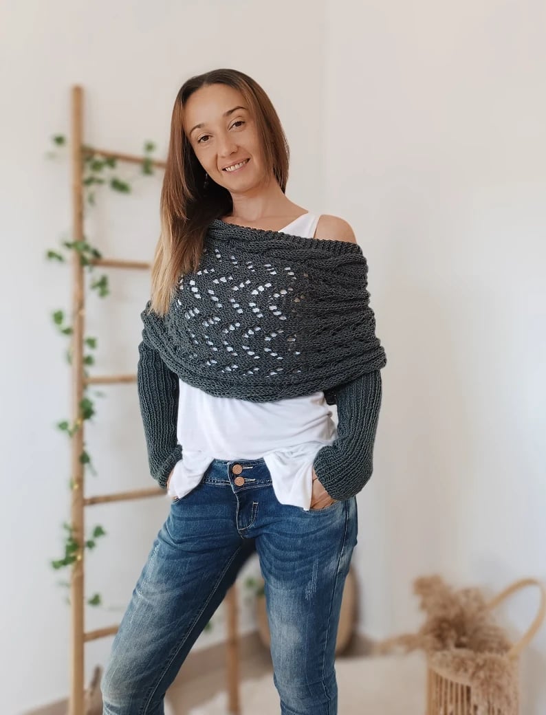 Boléros tricotés pour femmes 