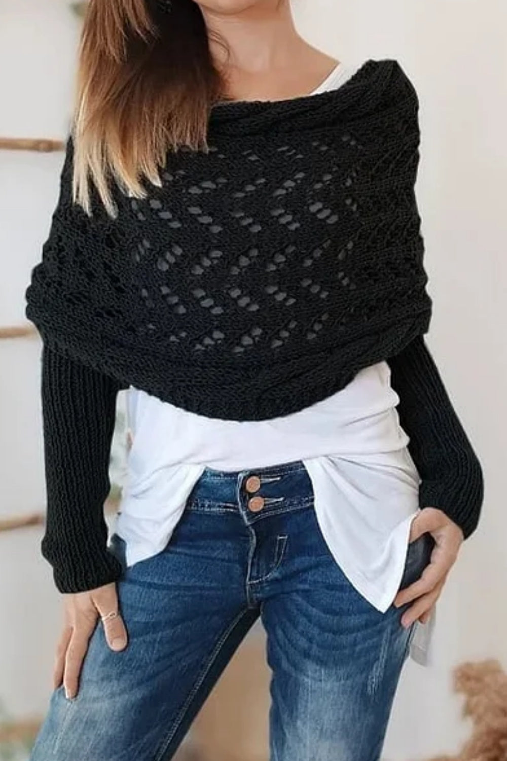 Boléros tricotés pour femmes 