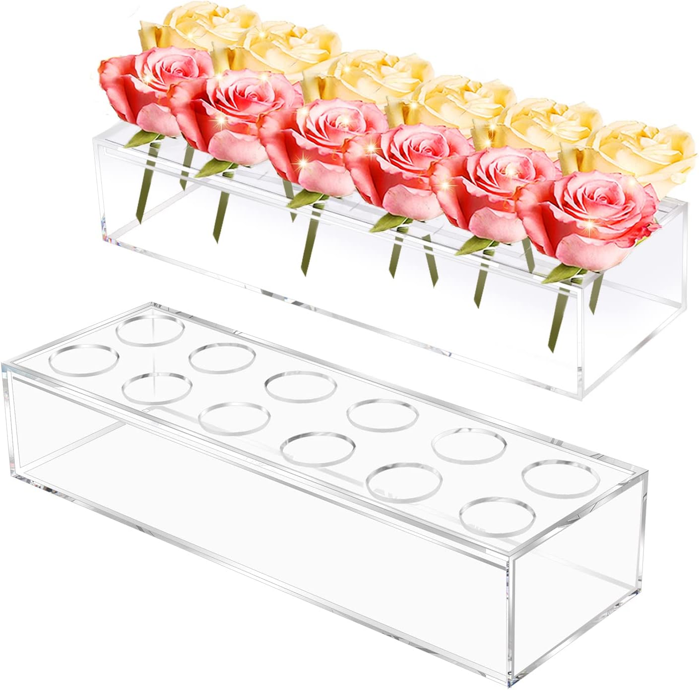 💓Cadeau de fête des mères 💓- Vase à fleurs en acrylique transparent 