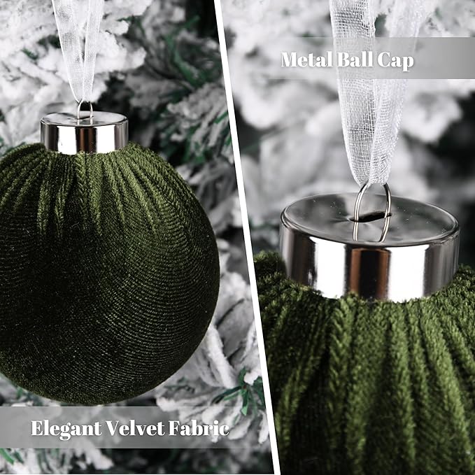🎄Christmas Tree Ornaments Velvet Balls🎁