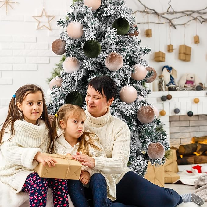 🎄Christmas Tree Ornaments Velvet Balls🎁