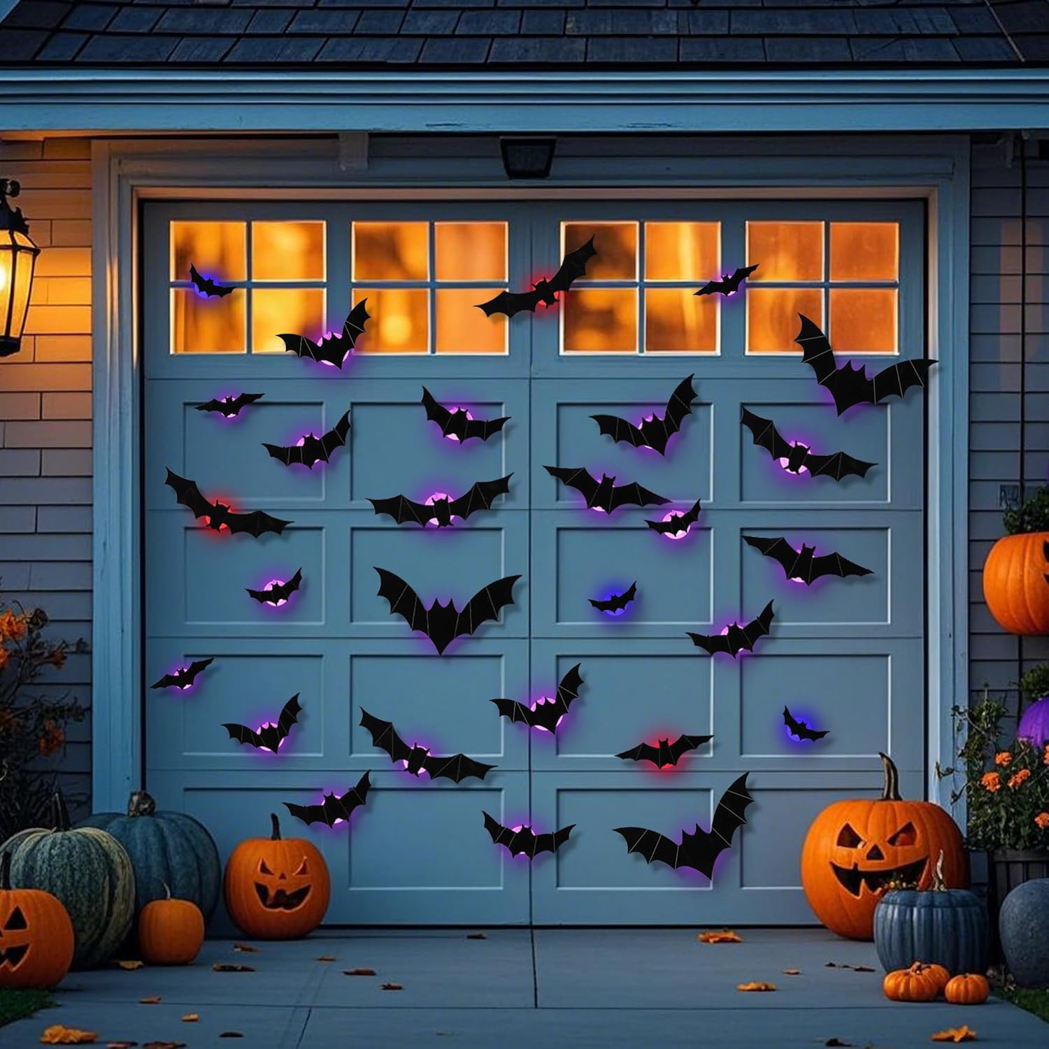 🎁Décoration LED 3D en forme de chauve-souris 