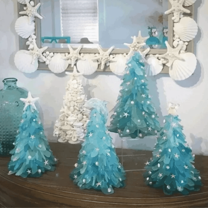 Soldes - 49 % de réduction 🎄Sapin de Noël en verre de mer 