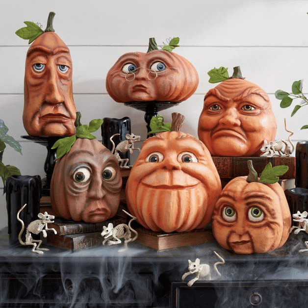 🎃Prévente d'Halloween -50 %🎃Décoration de jardin de citrouille expressive pour l'intérieur 
