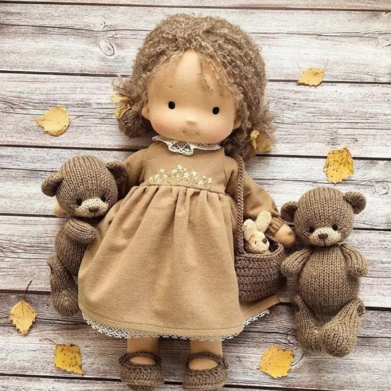 🎁🎁Best gift for kids - handmade Waldorf dolls - pet accessories👧