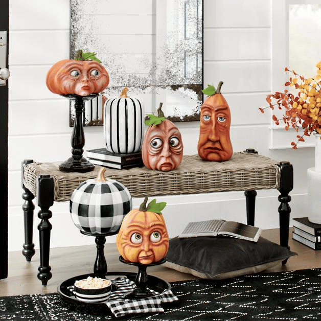 🎃Prévente d'Halloween -50 %🎃Décoration de jardin de citrouille expressive pour l'intérieur 