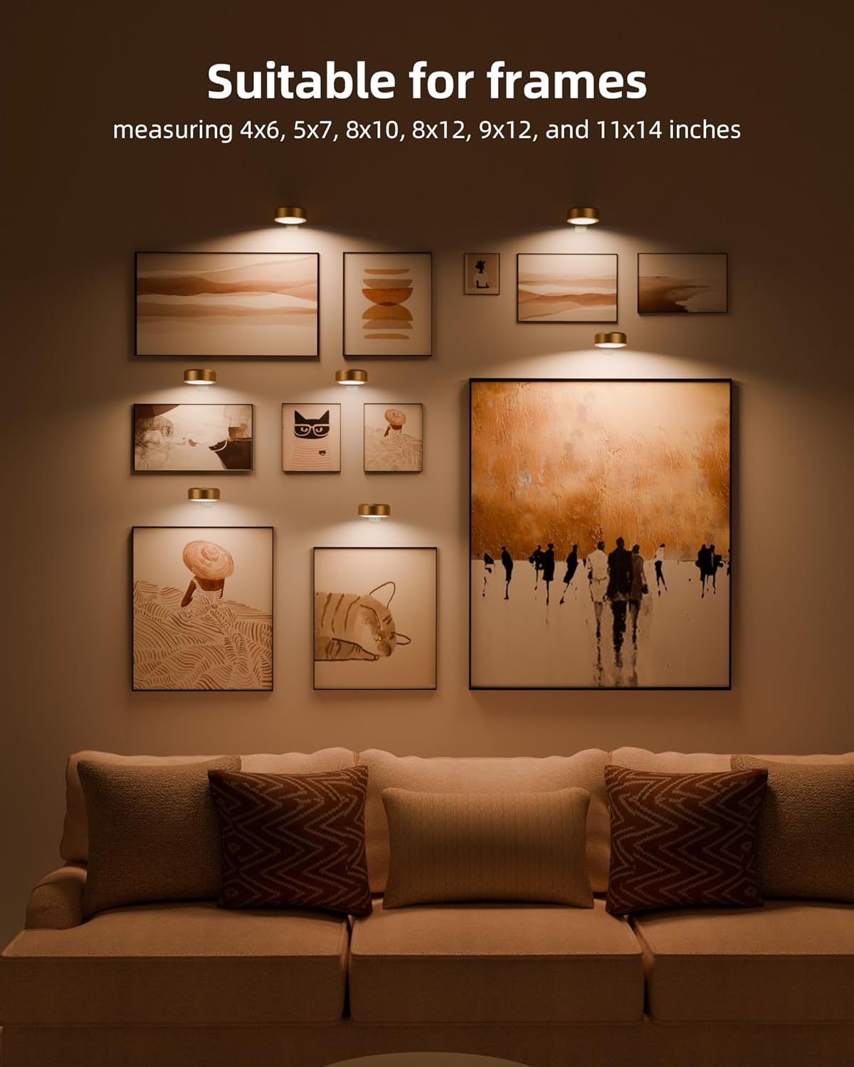 Lampe de peinture magnétique avec 13 modes d'éclairage 