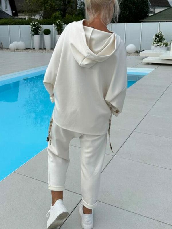 🎉Two-piece women's hoodie set in solid colors