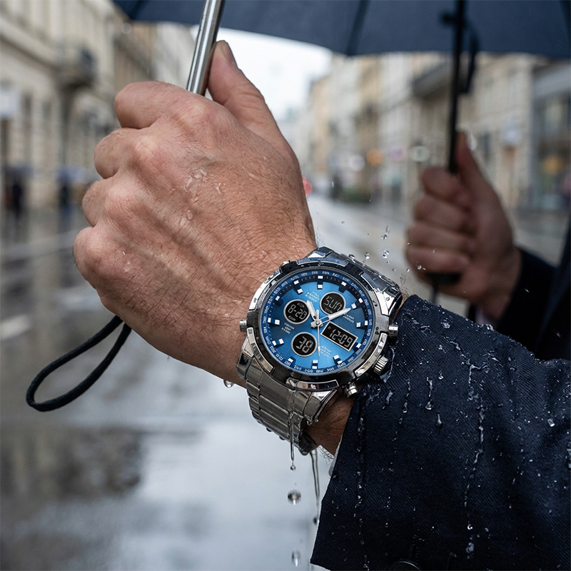 ⏰Men's Waterproof Military Analog-Digital Watches