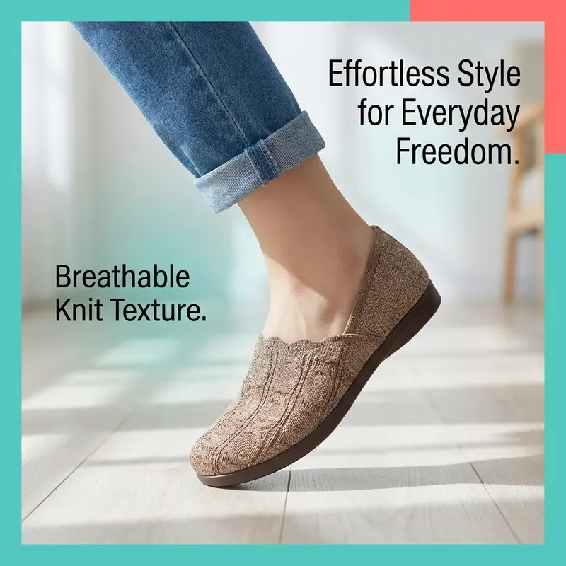 ⏳Time-Limited Special⏰Women's Breathable Woven Slip-On Flats
